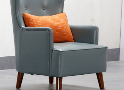 Design Ohrensessel Kunstleder Couch Sofa Polster Einsitzer Sessel Neu