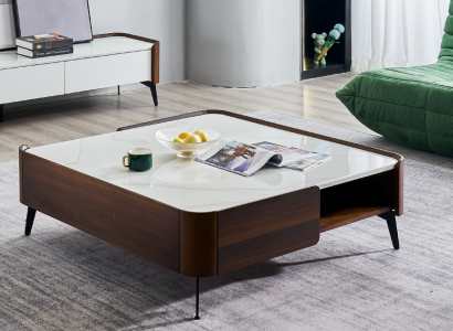 Luxus Italien Kaffee Wohnzimmer Tisch Echt Holz Designer Tische Möbel