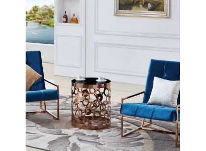 Couchtisch Kaffeetisch Beistelltisch Designer Tisch Edelstahl Gold Neu