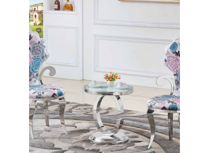 Luxus Wohnzimmer Couchtisch Edelstahl Tische Design Möbel Beistell Neu