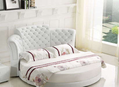 Rund Bett Luxus Chesterfield Betten Schlaf Zimmer Doppelbett 200x200 cm