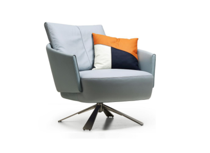 Sessel Polstermöbel Designer Moderner Wohnzimmer Drehstuhl Textil Neu