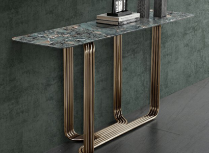 Konsolentisch Holz Tisch Konsole Luxus Konsolentische Design Edelstahl