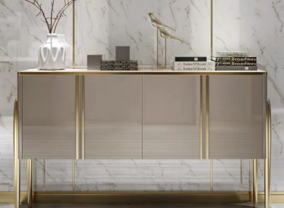 Designer Kommode Anrichte Schrank Regal Holz Luxus Kommoden Sideboard