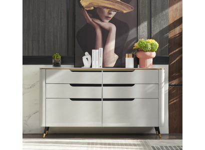 Design Kommode Anrichte Sideboard Mit Schubladen Schrank Wohn Zimmer Neu