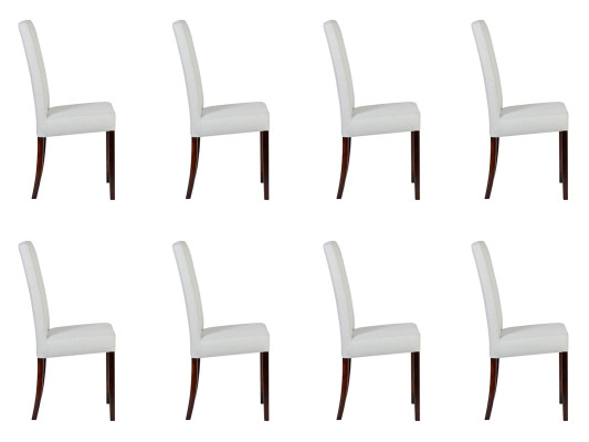 8x Stühle Stuhl Polster Design Lounge Club Sitz Lehn Garnitur Sessel Neu