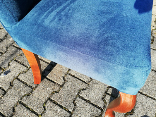 Esszimmer 4x Stuhl Set Stühle Garnitur Polster Lehn Wohnzimmer Holz