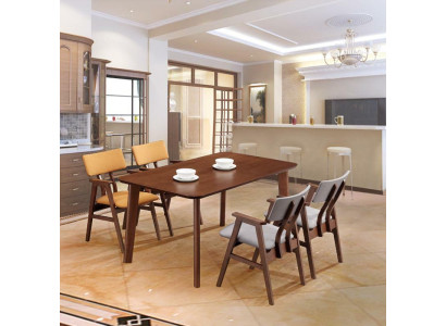 Stuhl 1x Ess Zimmer Club Stühle Polsterstuhl Sessel Holz Lounge Italy Designer