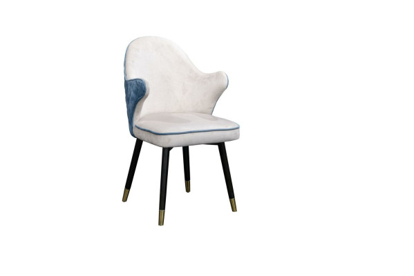 Stuhl 1x Ess Zimmer Polster Sessel Fernseh Lounge Club Textil Sitz Leder Stuhl