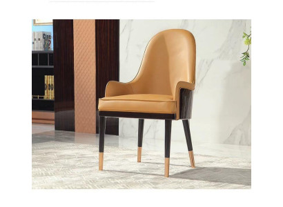 Stuhl 1x Ess Zimmer Polster Stuhl Sessel Fernseh Lounge Club Leder Textil Sitz