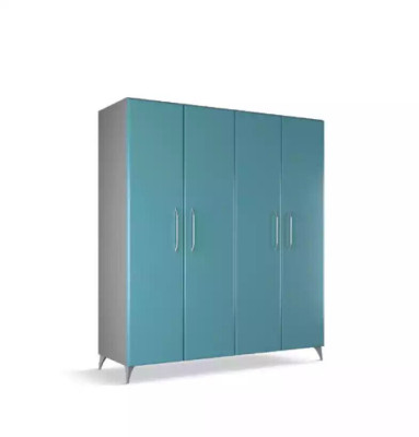 Kleiderschrank Schlafzimmer Holz Schrank Modern Kleiderschränke blau
