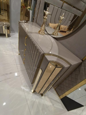 Kommode mit Spiegel Modern Kommode mit Spiegel Luxus Moder design Schlafzimmer