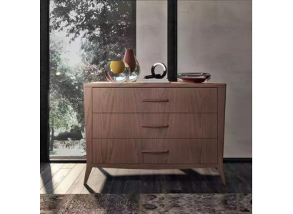 Kommode Wohnzimmer Holz Möbel Italien Sideboard Kommoden braun Schrank