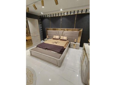 Schlafzimmer Set Luxus Komplettes Bett +2x Nachttische 3tlg. Modern Set Neu