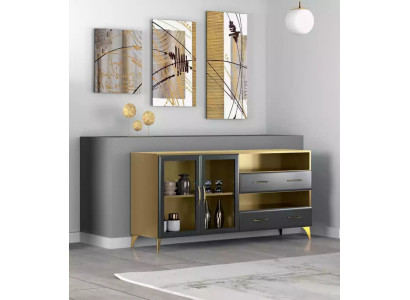 Sideboard Luxus schaukelnd Modern Wohnzimmer Kommoden Holz Kommode
