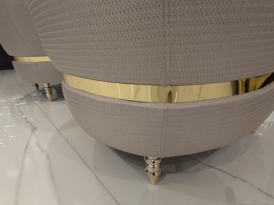 Modern Sofagarnitur 3+3+1+1 Sitzer + Couchtisch Sofa Sessel Luxus Set 5tlg. Neu