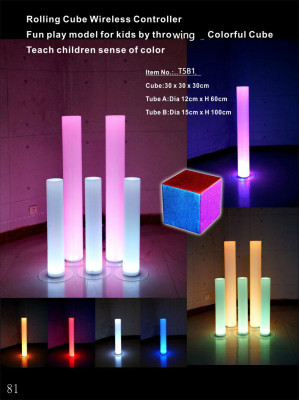 LED Cube Kinderspielzeug Lernwürfel Farblernender Leuchtwürfel Dekoratio Deko