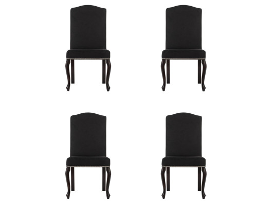 4x Design Polster Stuhl Garnitur Stühle Textil Sitz Komplett Set