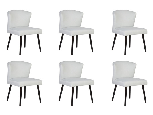 6x Leder Polster Sitz Stühle Lehn Stuhl Design Lounge Club Sessel Garnitur Neu