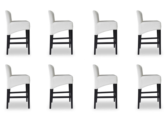 8x Bar Hocker Barhocker Tresen Stuhl Stuhl Set Stühle Polster Sitz Garnitur