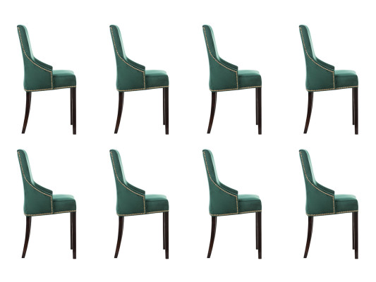 8x Design Polster Sitz Stühle Stuhl Seht Garnitur Sessel Lounge Club Set