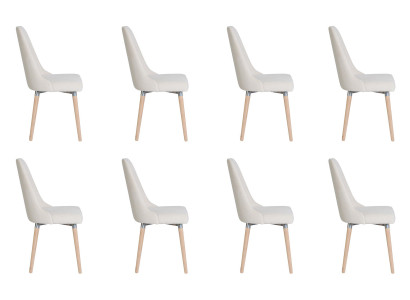 8x Design Polster Sitz Stühle Stuhl Seht Garnitur Sessel Lounge Club Set