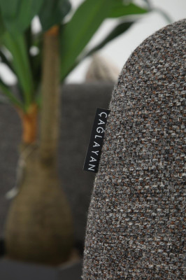 Dreisitzer Sofa 3 Sitzer Sofas Grau Stoff Wohnzimmer Luxus Modern Neu