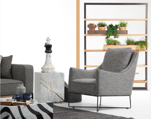 Komplette Couchgarnitur Sofagarnitur Sofa 321 Sitzer Stoff Set Grau