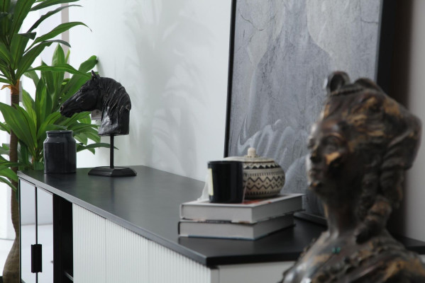 Esszimmer Gruppe Esstisch Stühle Sideboard Tisch Holz Set 8tlg Weiß