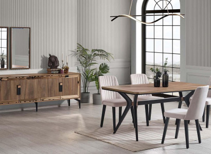 Esszimmer Luxus Essgruppe Esstisch Set 10tlg Esszimmer Braun Holz 