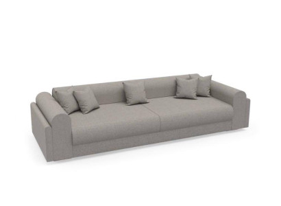 Designer Sofa 3-Sitzer grau Stoffsofa Sofas Textilien Couch Dreisitzer 240cm