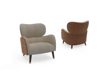 Sessel Grau Wohnzimmer Möbel Design Modern Luxus Einsitzer Fernsehsessel