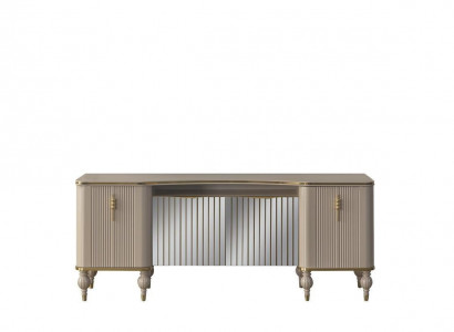 Moderne Beige Anrichte Luxuriöses Sideboard Wohnzimmer Holzschrank Neu