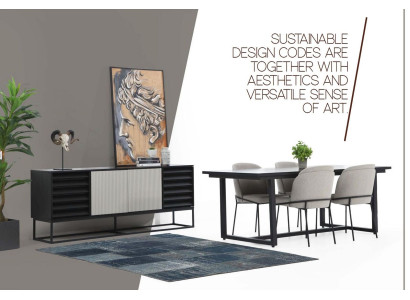 Essecke Essgruppe Esszimmer Esstisch Stühle 5tlg Holz Grau Set Neu