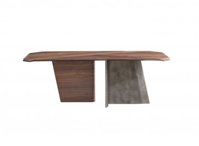 Designer Brauner Esstisch Luxus Holztisch Esszimmer Hochwertige Möbel