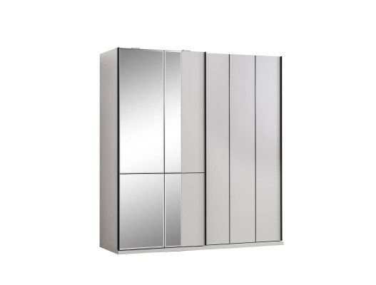 Schlafzimmer Garnitur Doppelbett Bett Nachttische Holz Set 7tlg Weiß