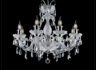 Kristall Kronleuchter Deckenleuchte Hängelampe Licht Bohemia Glühbirne