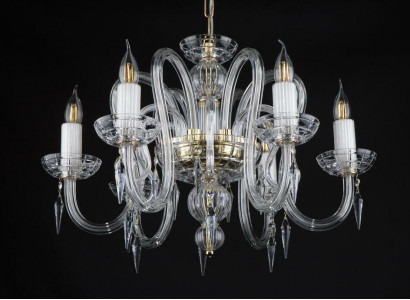 Kristall Kronleuchter Bohemia Lampe Deckenleuchte Hängeleuchte