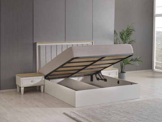 Komplette Schlafzimmermöbel Moderne Betten Holz 6tlg Schlafzimmer Grau