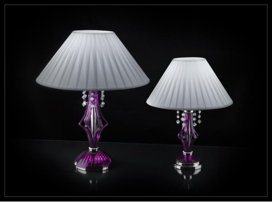 Kristalllampe Bürolampe Tisch Elite Bohemia Fuß Nachttisch Neu