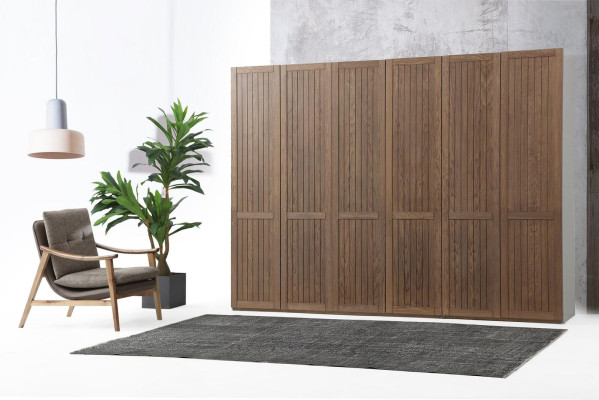 Kleiderschrank Schrank Holz Modern Braun Kleider Schlafzimmer Schranke