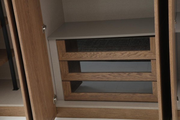 Kleiderschrank Schrank Holz Modern Braun Kleider Schlafzimmer Schranke