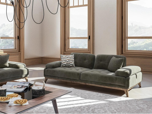 Luxus Polstermöbel Sofa Dreisitzer Couch Wohnzimmer Einrichtung Polster Stoff