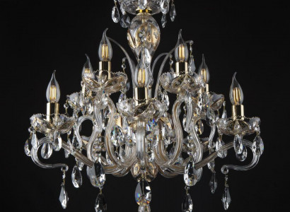 Kristall Kronleuchter Deckenleuchte Deckenbeleuchtung Elite Bohemia 