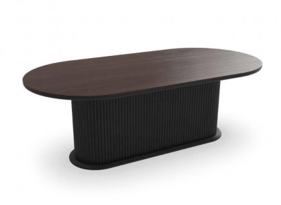 Designer Tisch Esszimmertisch Oval Tische von holz Modern Möbel Neu