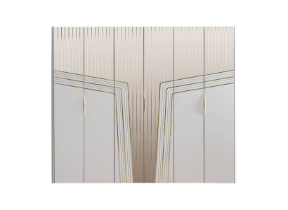 Moderner Weißer Kleiderschrank Holzschrank Schlafzimmer Luxus Möbel Neu