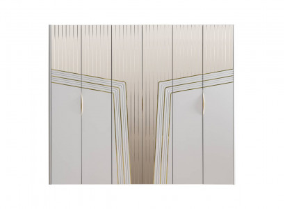 Moderner Weißer Kleiderschrank Holzschrank Schlafzimmer Luxus Möbel Neu