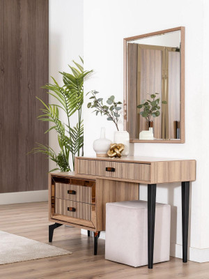 Luxus Doppelbett Schlafzimmer Garnitur Bett Holz Set 7tlg Braun Modern