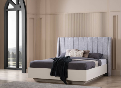 Doppelbett Schlafzimmer Garnitur Bett Holz Set 3tlg Weiß Nachttische