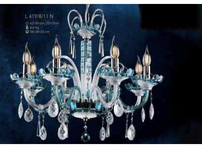 Kristall Leuchte Kronleuchter Lampe Abdeckung Bohemia Decke